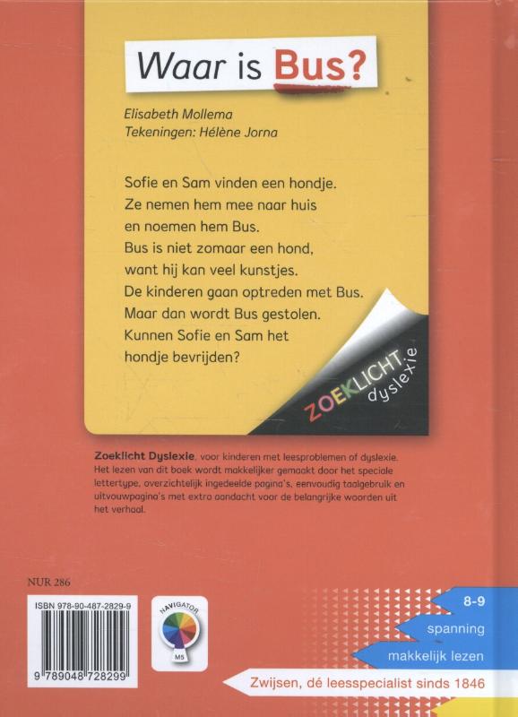 Achterkant van Waar is Bus?