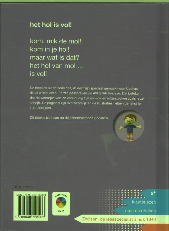 Achterkant van Het hol is vol!