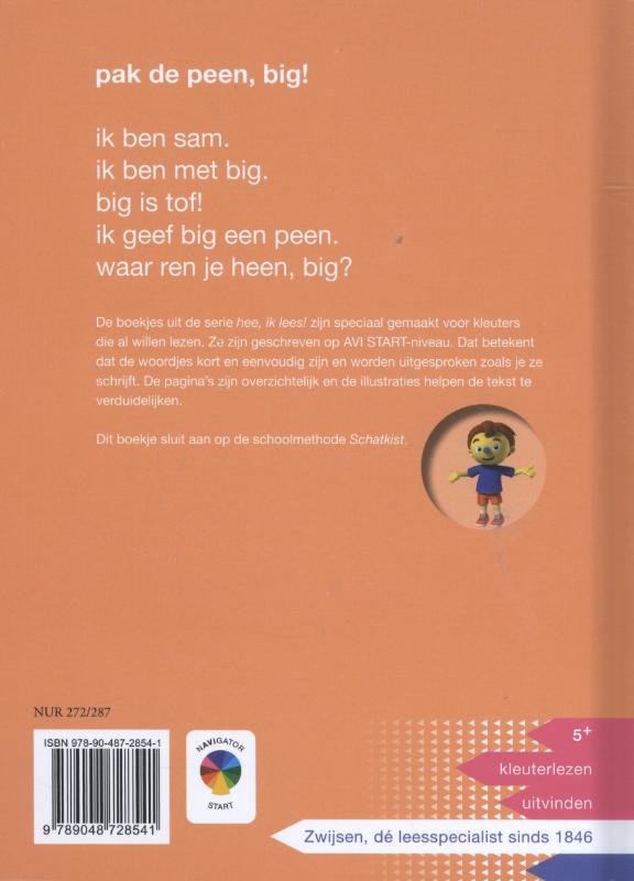 Achterkant van Pak de peen, big!