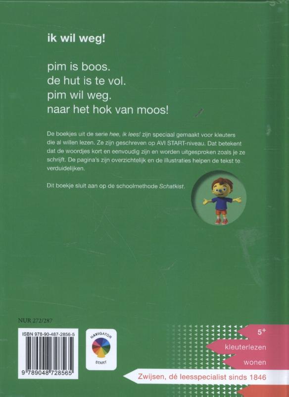 Achterkant van Ik wil weg!