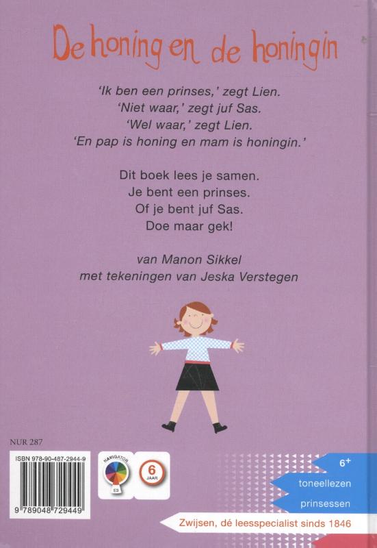 Achterkant van De honing en de honingin