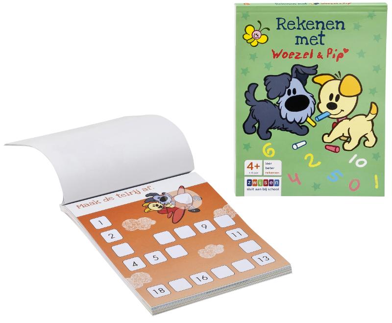 Achterkant van Rekenen met Woezel & Pip