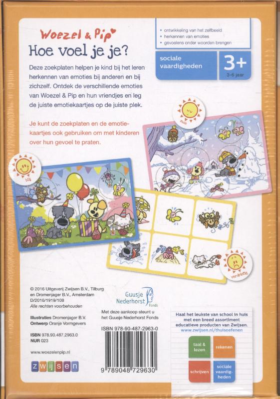 Achterkant van 3-6 jaar