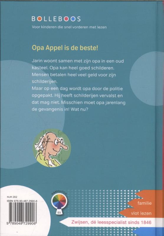 Achterkant van Opa Appel is de beste