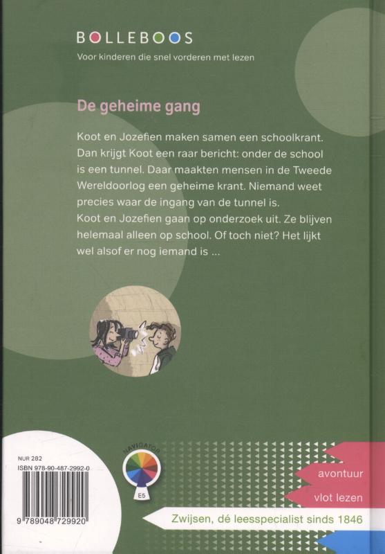 Achterkant van De geheime gang