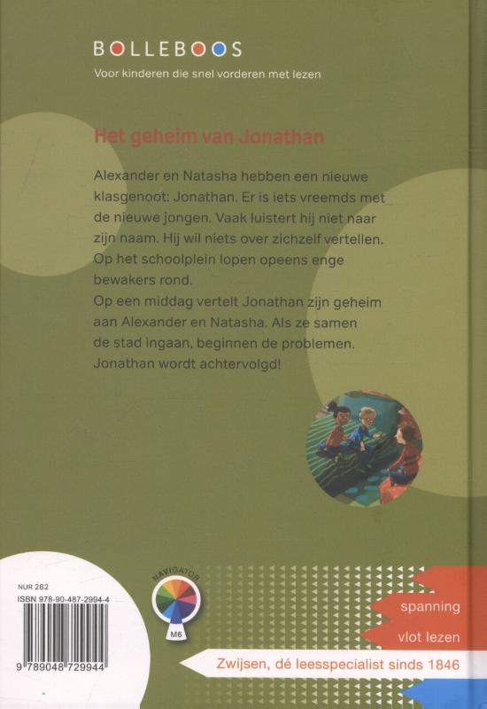 Achterkant van Het geheim van Jonathan