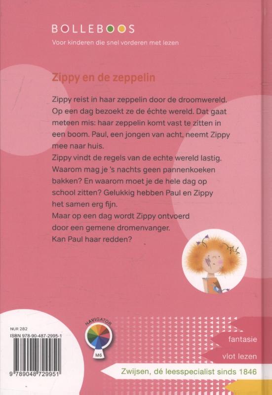 Achterkant van Zippy en de zeppelin