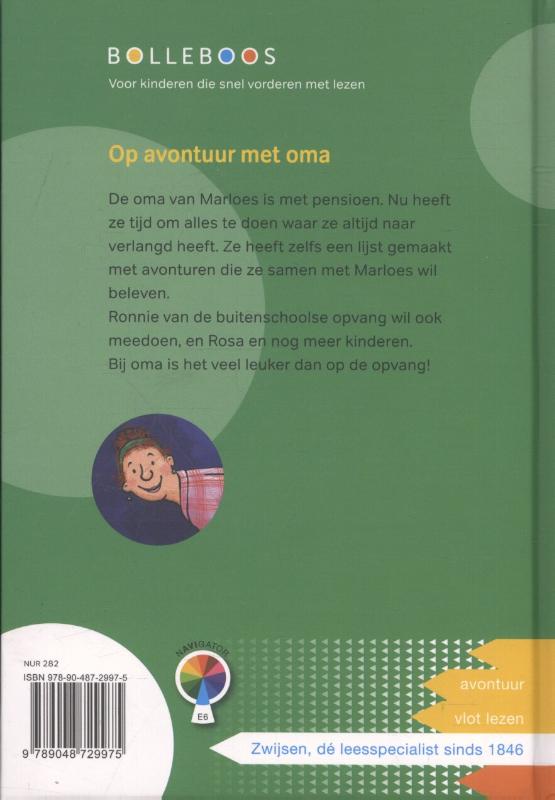 Achterkant van Op avontuur met oma
