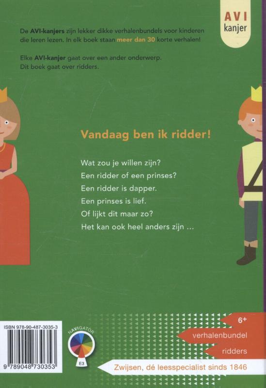 Achterkant van Vandaag ben ik ridder!