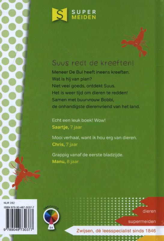 Achterkant van Suus redt de kreeften!