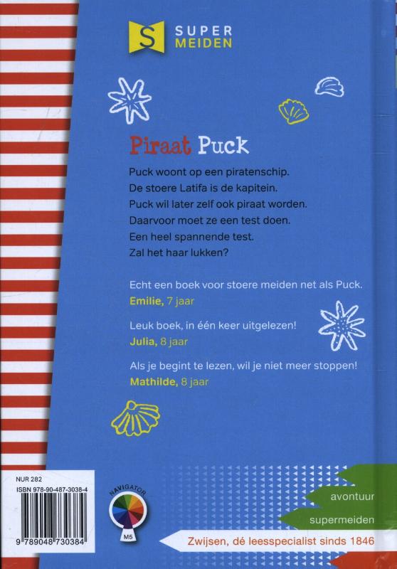Achterkant van Piraat Puck