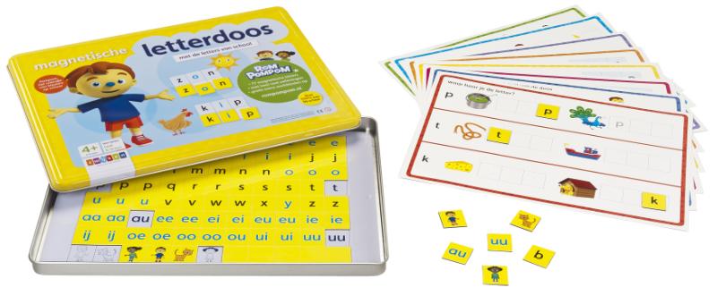 Achterkant van Magnetische letterdoos
