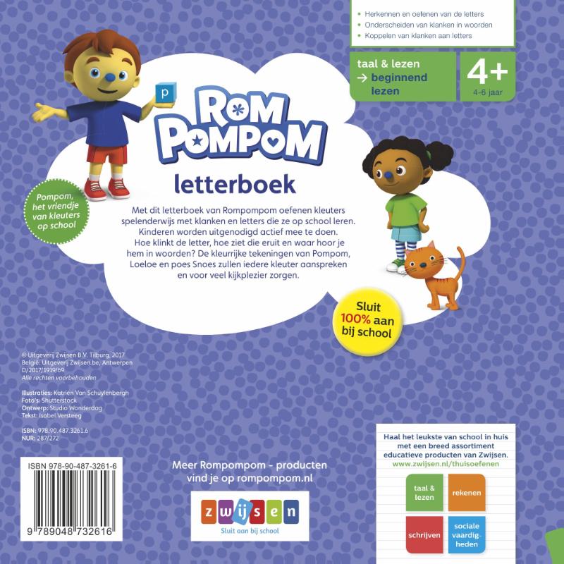 Achterkant van Letterboek