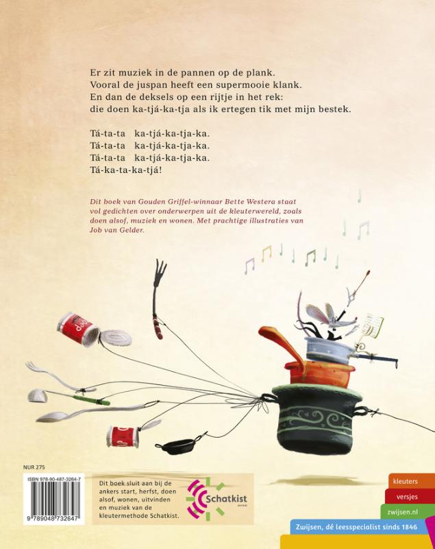 Achterkant van MUZIEK IN DE PANNEN