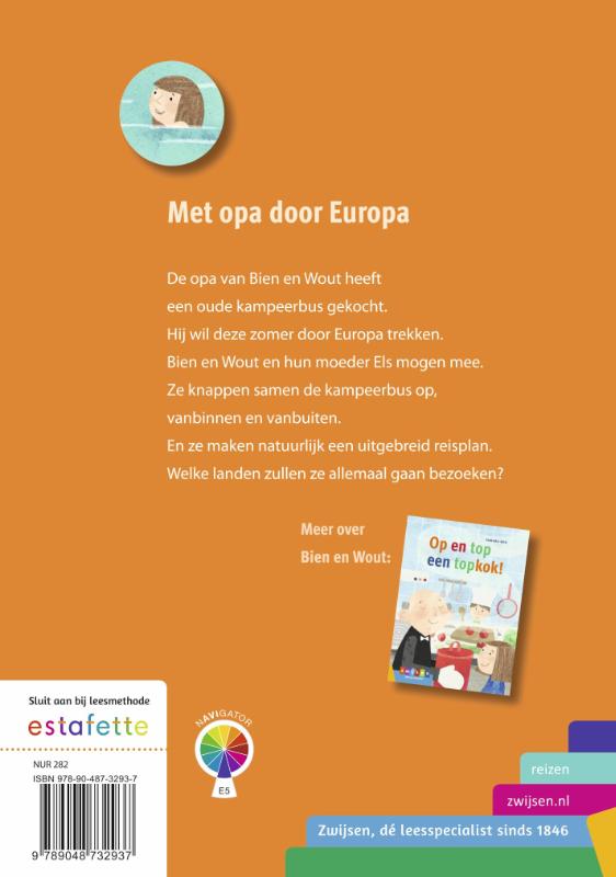 Achterkant van Met opa door Europa!