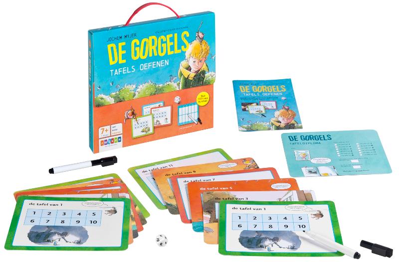 Achterkant van De Gorgels tafels oefenen