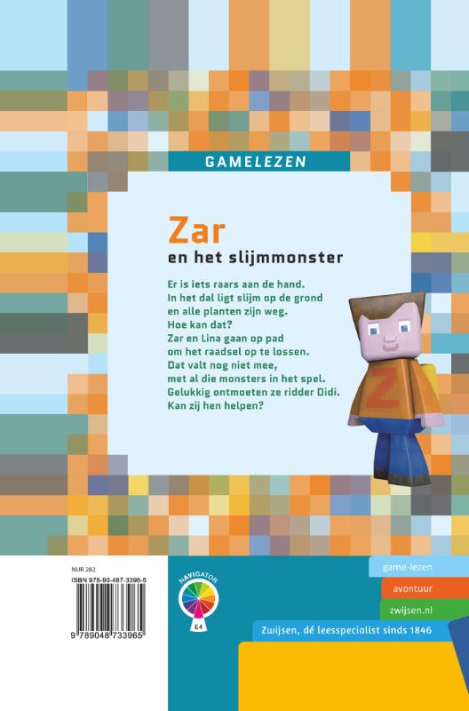 Achterkant van Zar en het slijmmonster