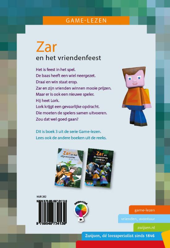 Achterkant van Zar en het vriendenfeest