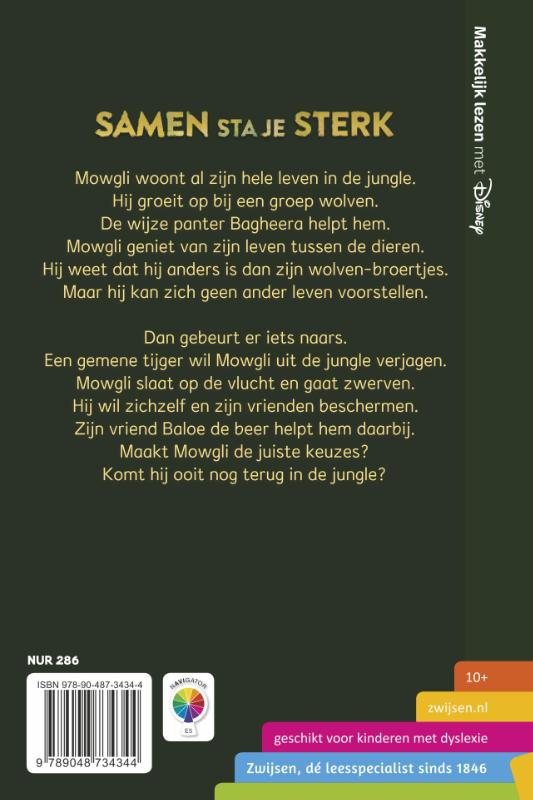 Achterkant van The JungleBook Samen sta je sterk