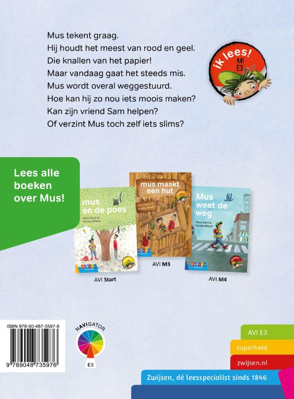 Achterkant van Mus maakt wat moois