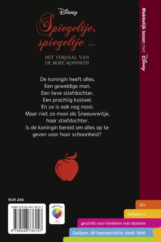 Achterkant van Spiegeltje, spiegeltje …Het verhaal van de boze koningin