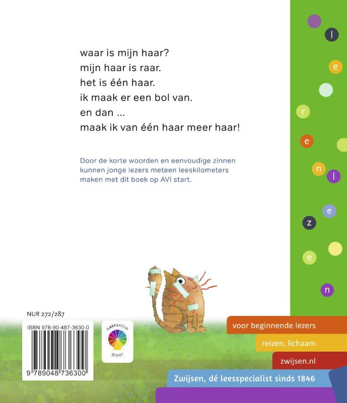 Achterkant van raar haar