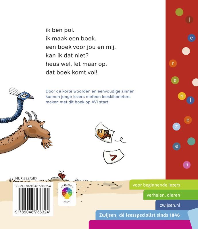 Achterkant van een boek voor jou en mij
