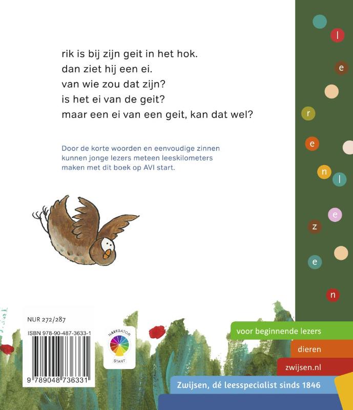 Achterkant van een ei van een geit?