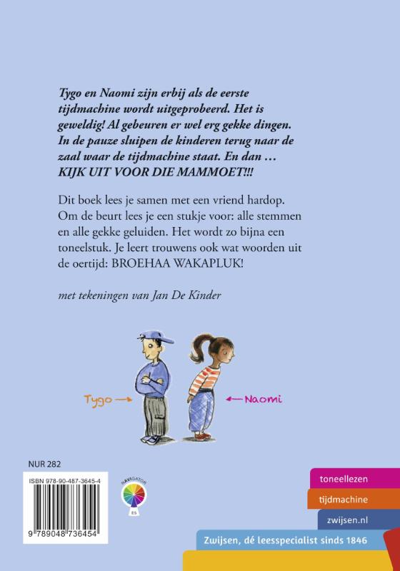 Achterkant van Kijk uit voor die mammoet!
