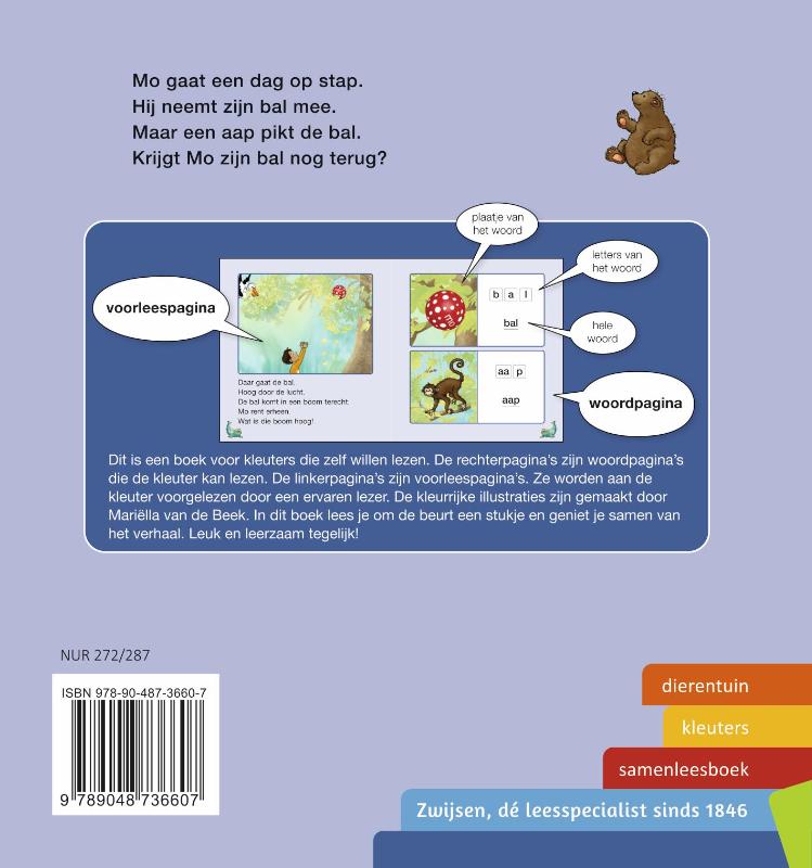 Achterkant van de bal van mo