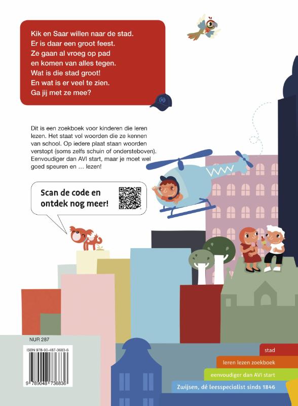 Achterkant van zoek je mee met kik en saar?