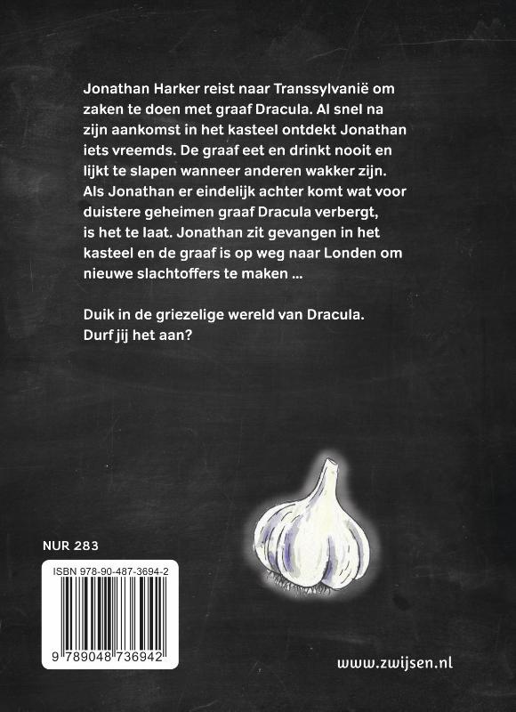 Achterkant van Dracula jacht op de vampier