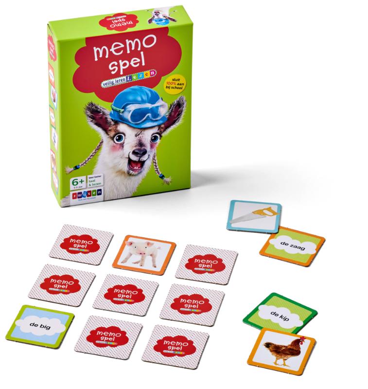 Achterkant van Memospel Veilig leren lezen