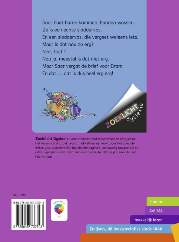 Achterkant van Saar Sloddervos