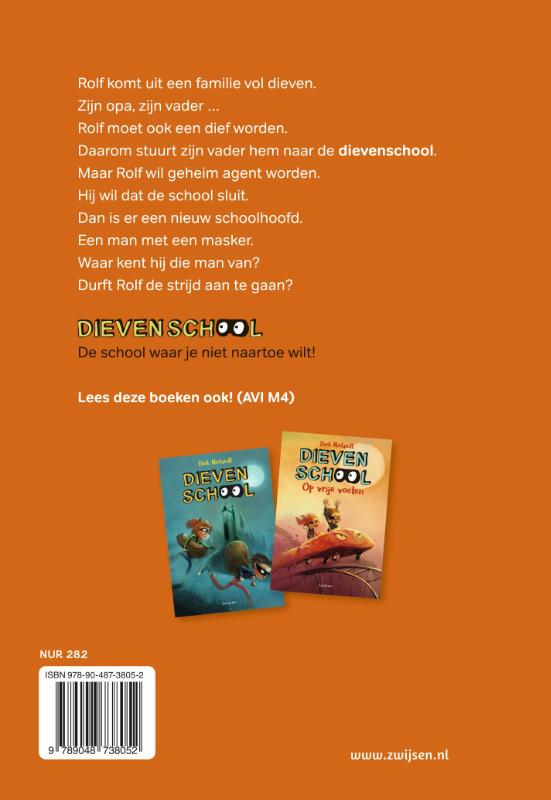 Achterkant van Terug naar Dievenschool