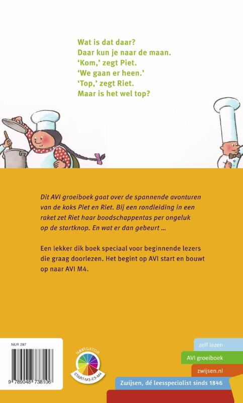 Achterkant van Piet en Riet op reis
