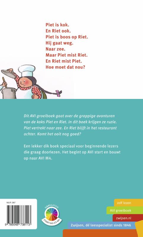 Achterkant van Piet en Riet aan zee