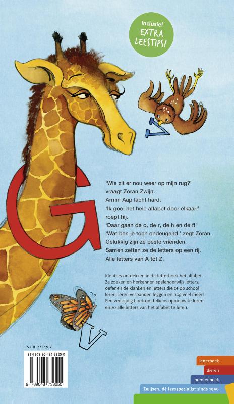 Achterkant van Letterboek van Aap tot Zwijn