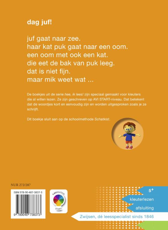 Achterkant van dag juf!