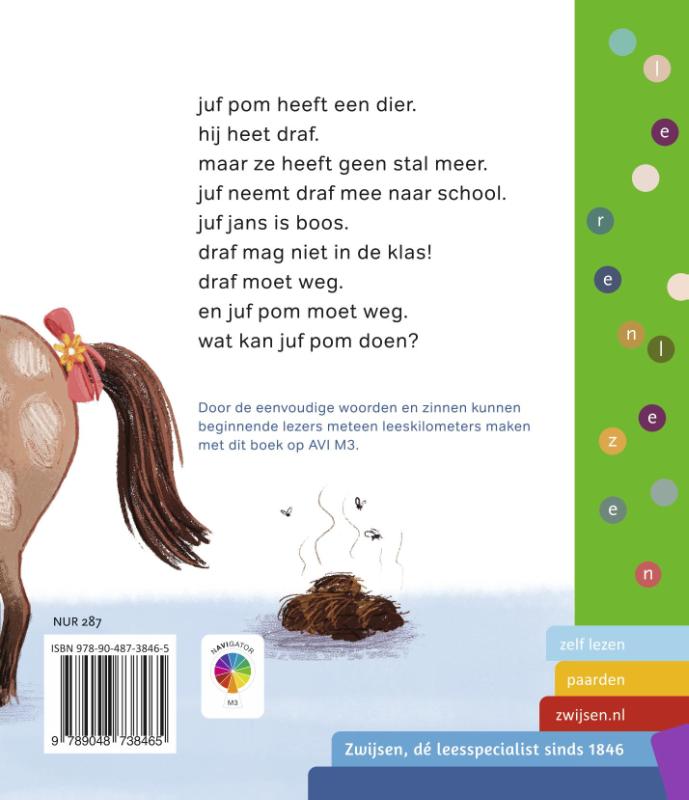 Achterkant van draf in de klas