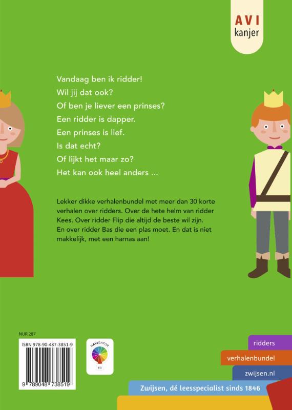 Achterkant van Vandaag ben ik ridder!