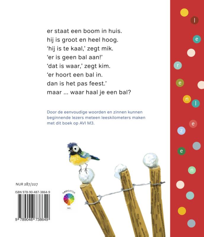 Achterkant van een bal in de boom