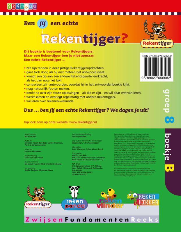 Achterkant van groep 8 boekje b