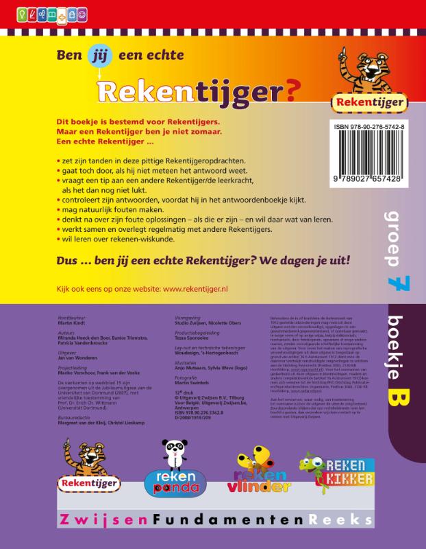 Achterkant van groep 7 boekje b
