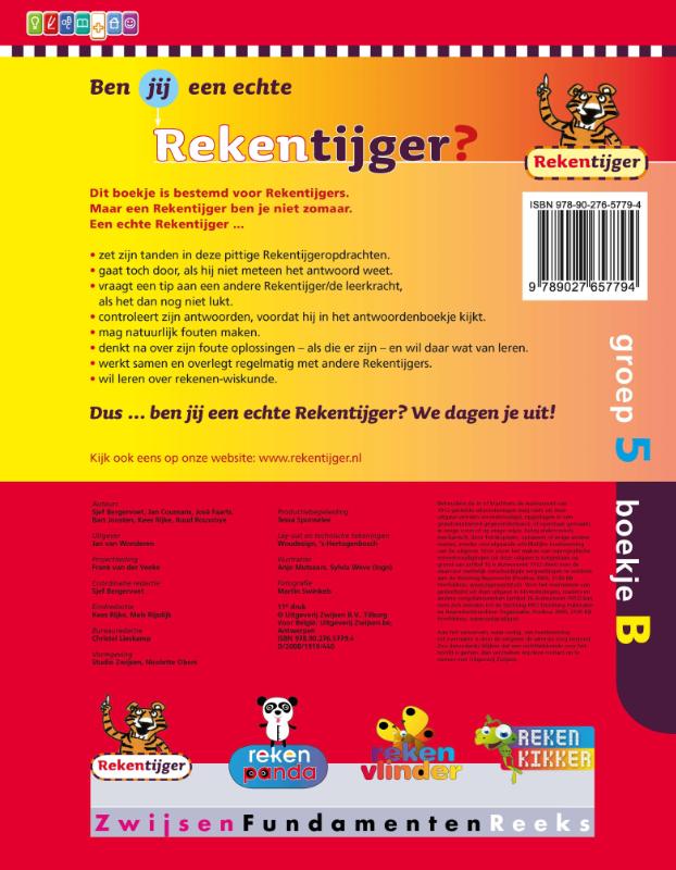 Achterkant van groep 5 boekje b