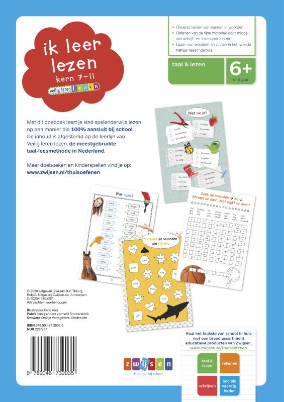 Achterkant van Veilig leren lezen Ik leer lezen kern 7-11