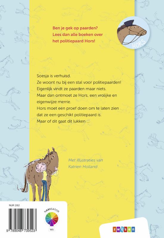 Achterkant van Hoe Hors een politiepaard werd