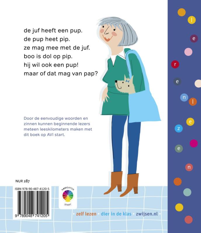 Achterkant van een pup voor boo