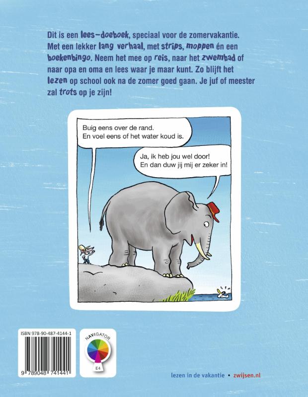 Achterkant van Pakket Zomerlezen groep 4 2021 (5 ex.)