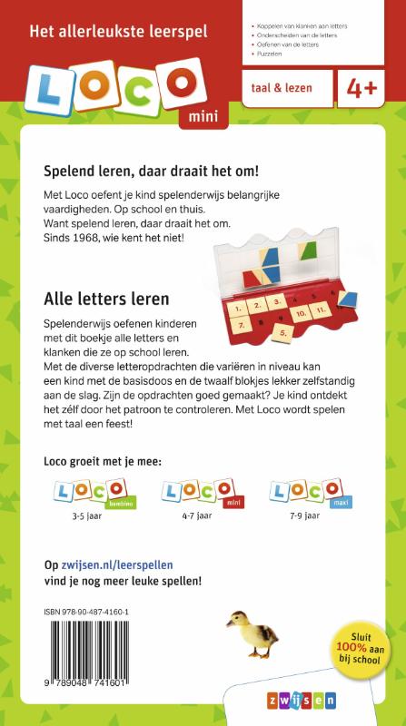 Achterkant van Ik leer alle letters